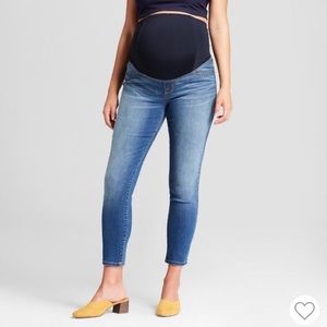 Isabel Maternity Crossover Skinny Crop Jeans sz 12